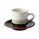 益子焼 佐久間藤也作　掛合コーヒー碗皿